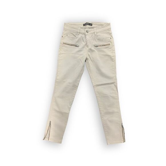 Mango Basics Skinny Light Beige Women Jeans - Picture 1 of 3
